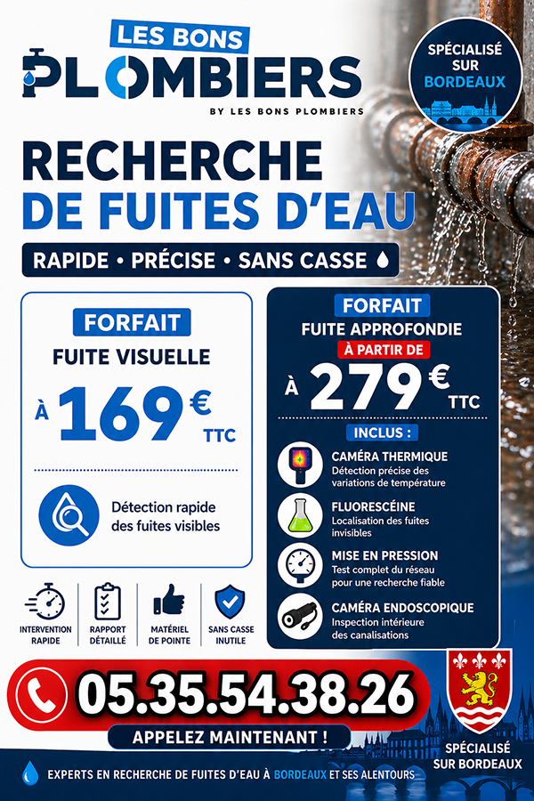 Recherche de Fuite Merignac
